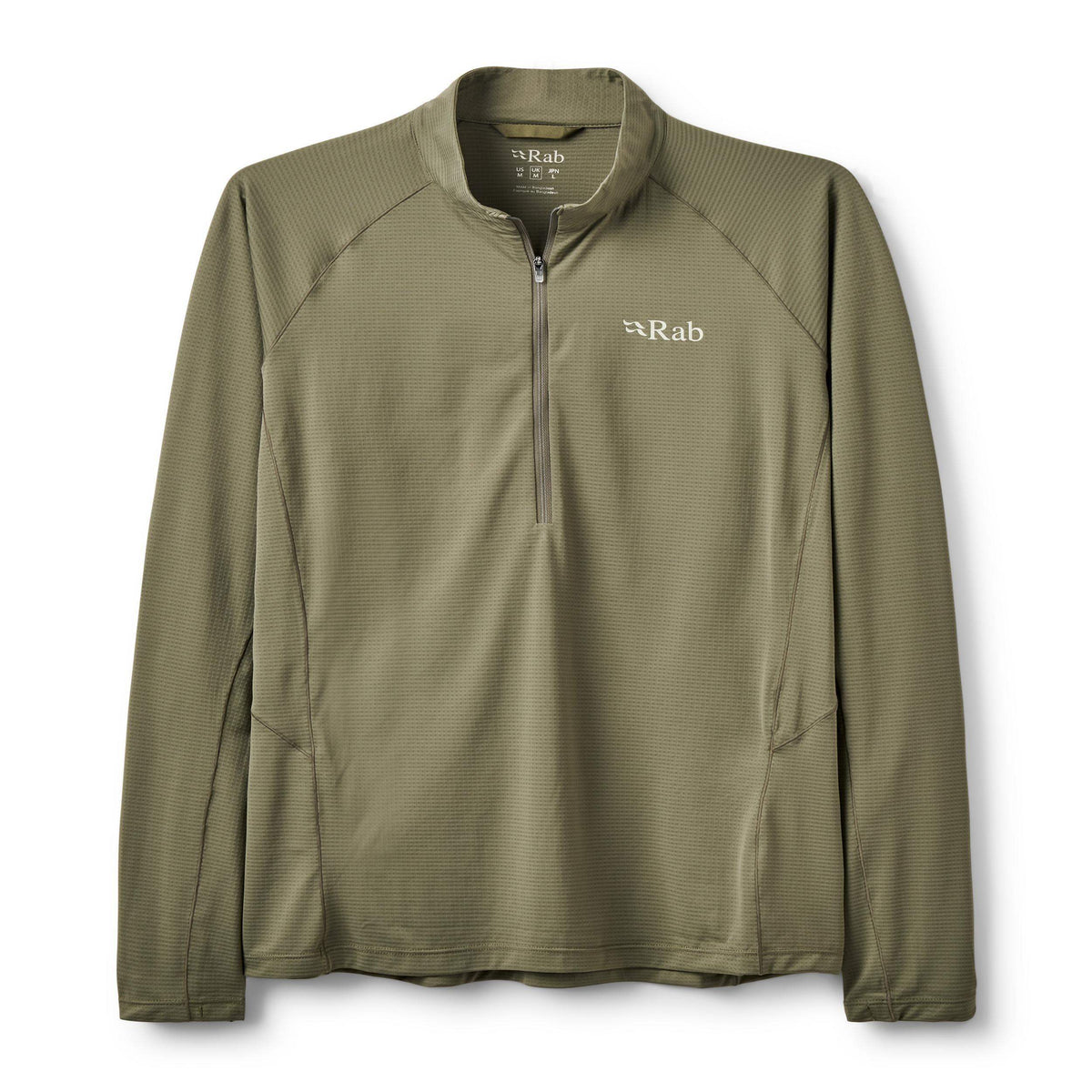 Rab Sonic LS Zip Light Khaki, frontal