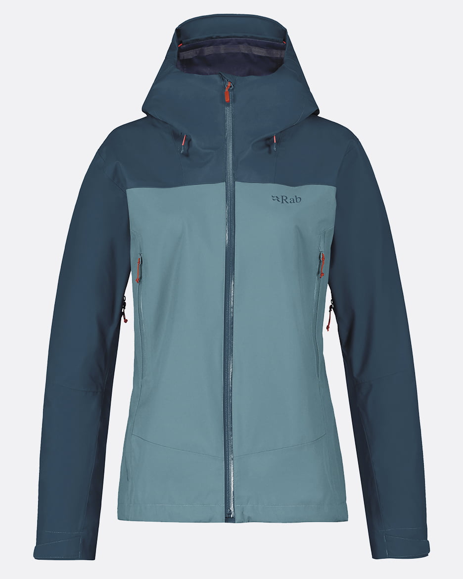 Rab Arc Eco Jacket W'S - Impermeable de Pertex Shield Revolve Reciclado y 20.000 HH - Impermeables