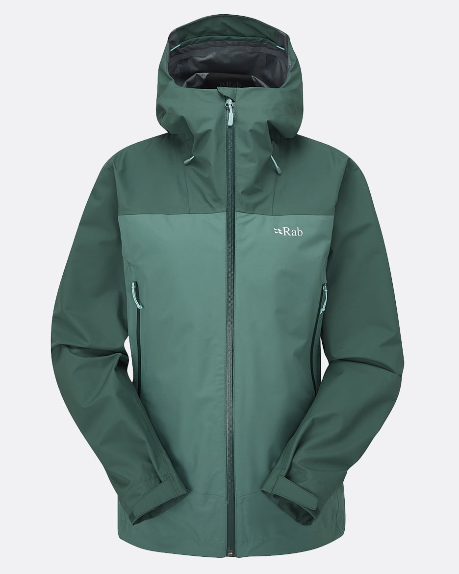 Rab Arc Eco Jacket W'S - Impermeable de Pertex Shield Revolve Reciclado y 20.000 HH - Impermeables