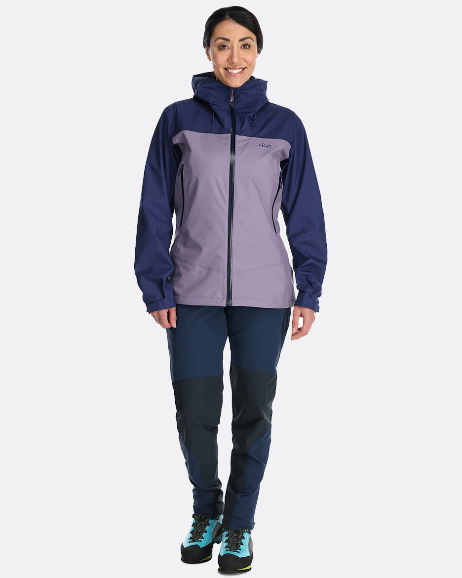 Rab Arc Eco Jacket W'S - Impermeable de Pertex Shield Revolve Reciclado y 20.000 HH - Impermeables
