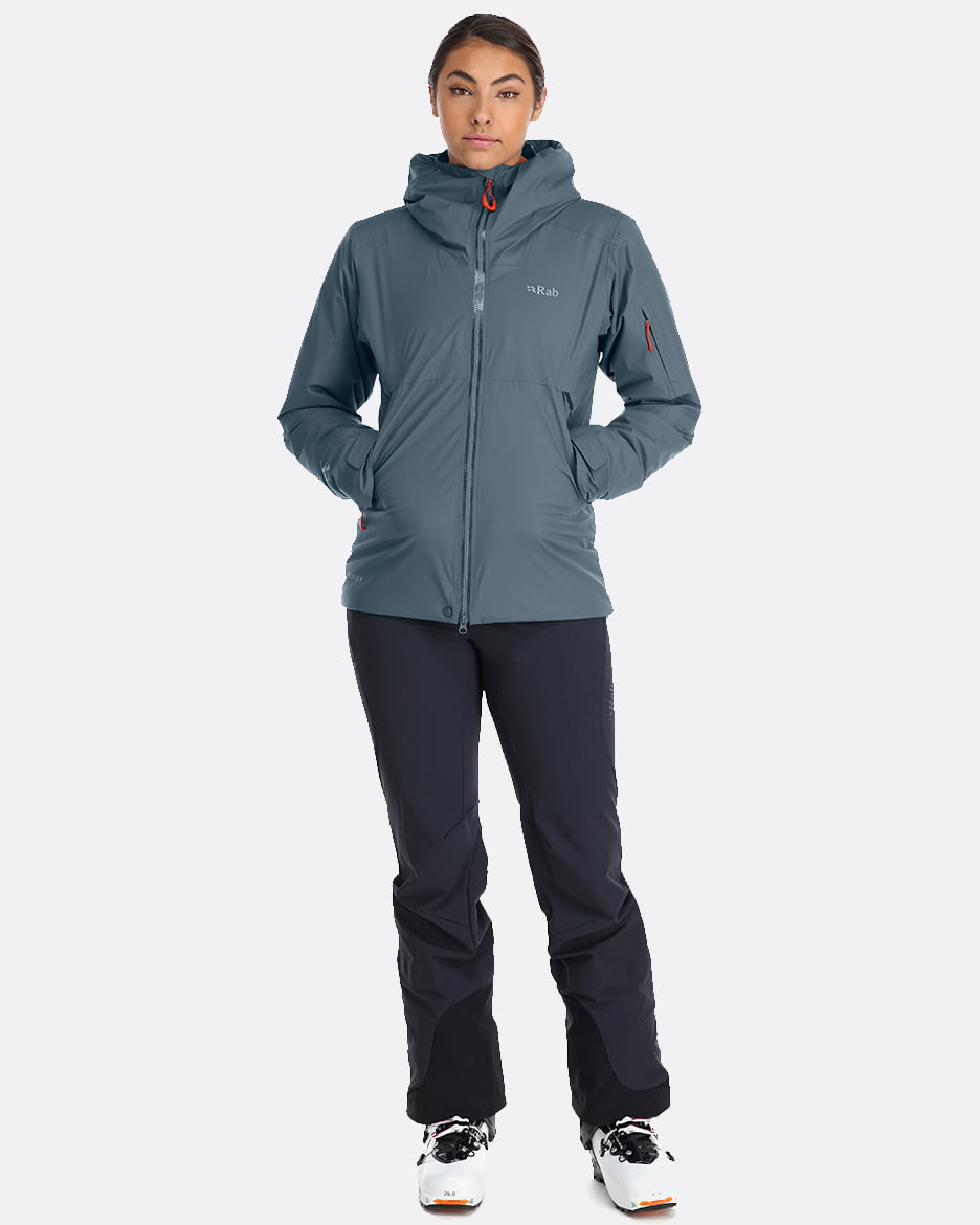 Rab Khroma Transpose Jacket W´S - Chaqueta de Esquí de Proflex Ultratranspirable 100% impermeable y Primaloft Silver
