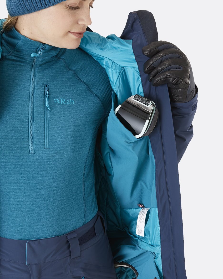 Rab Khroma Volition Jacket W'S - Chaqueta de esquí de Gore - Tex Pro de 2 Capas y fibras Primaloft - Chaquetas