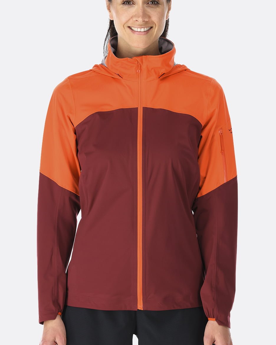 Rab Kinetic Ultra Jacket W'S - Impermeable, Elástica y Transpirable - Chaquetas