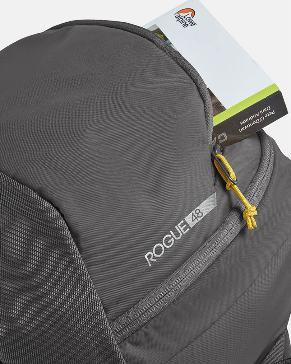 Rab Rogue 48L - Mochila de Escalada con Apertura en la Espaldera - Mochilas
