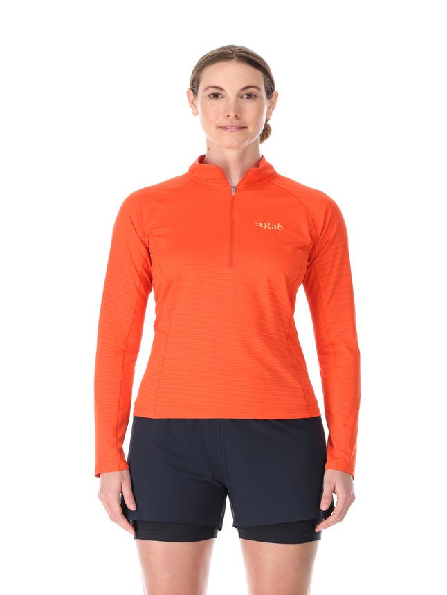 Rab Sonic LS Zip W'S - Secado Rápido Antiolores - Camisetas