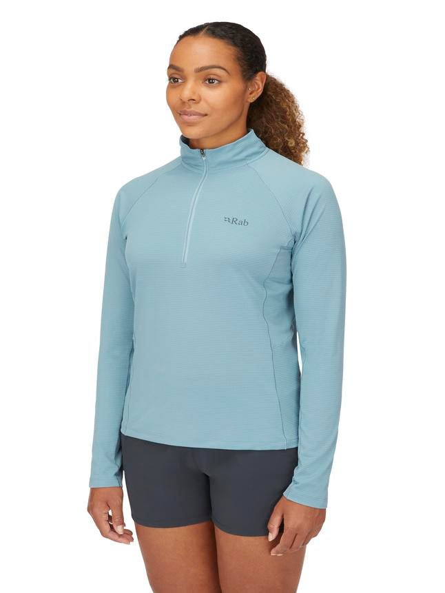 Rab Sonic LS Zip W'S - Secado Rápido Antiolores - Camisetas