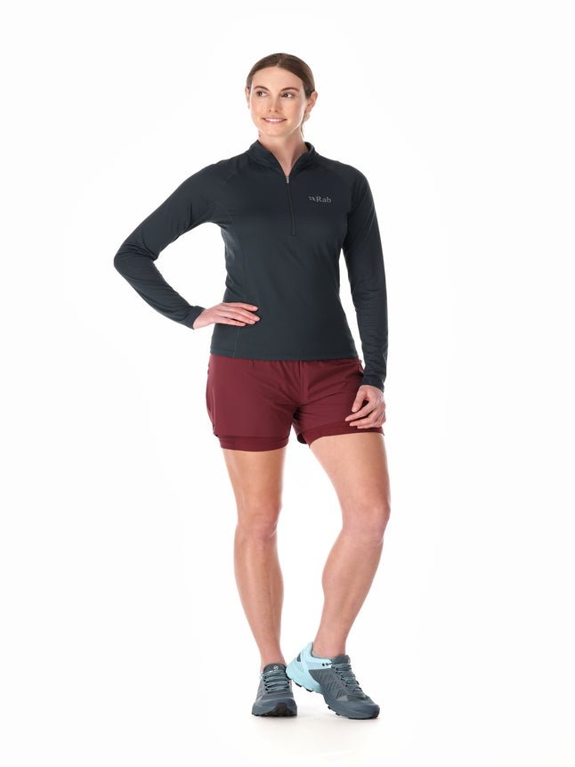 Rab Sonic LS Zip W'S - Secado Rápido Antiolores - Camisetas