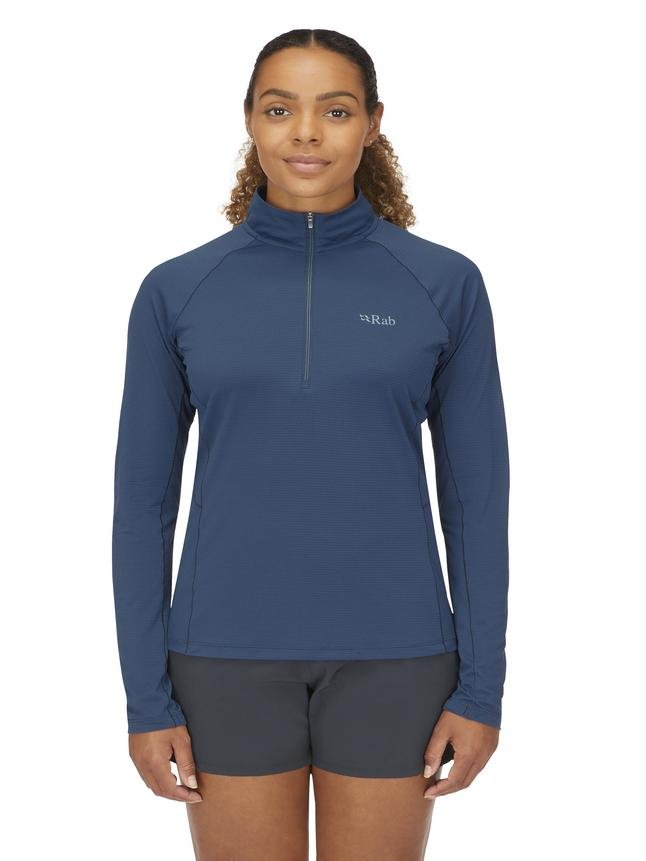 Rab Sonic LS Zip W'S - Secado Rápido Antiolores - Camisetas
