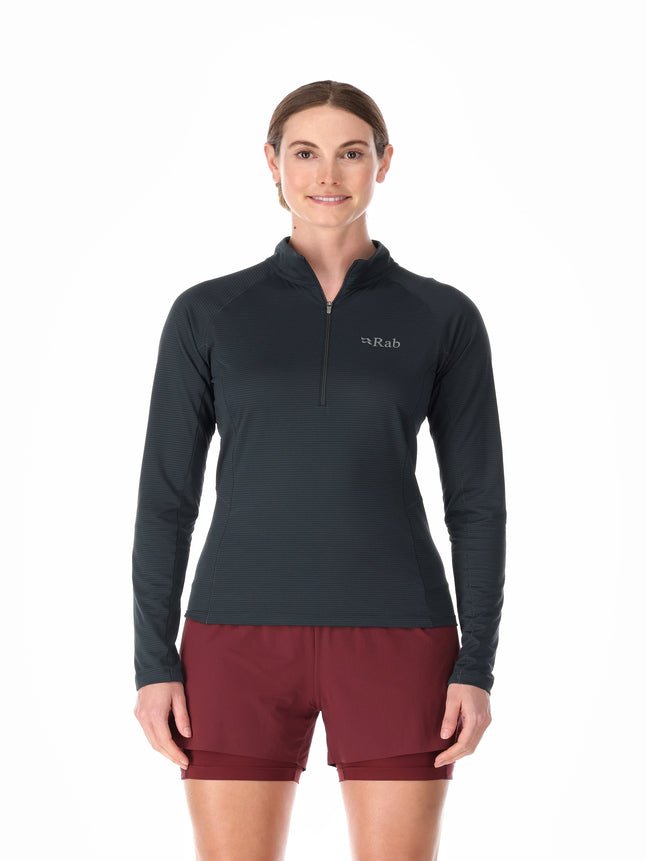 Rab Sonic LS Zip W'S - Secado Rápido Antiolores - Camisetas