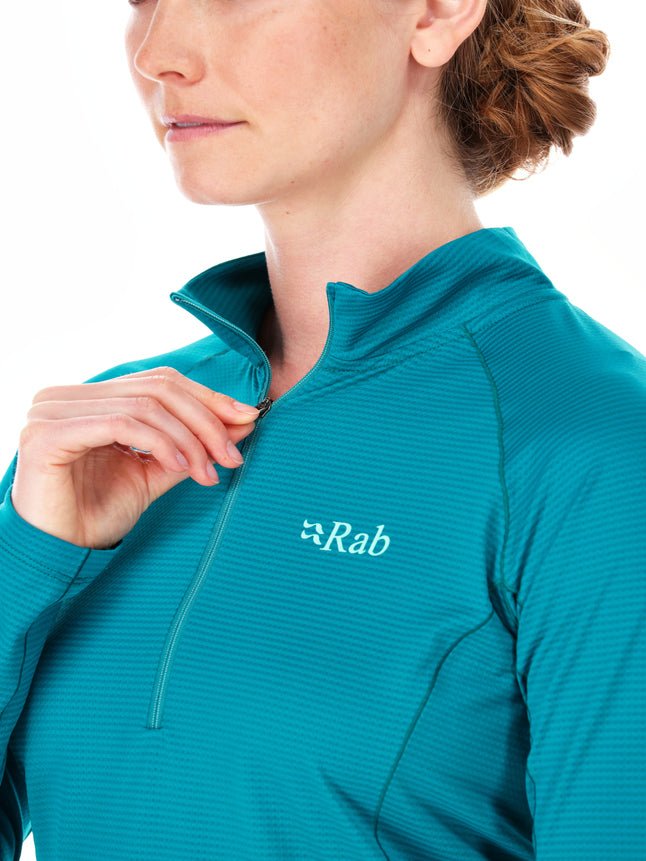 Rab Sonic LS Zip W'S - Secado Rápido Antiolores - Camisetas