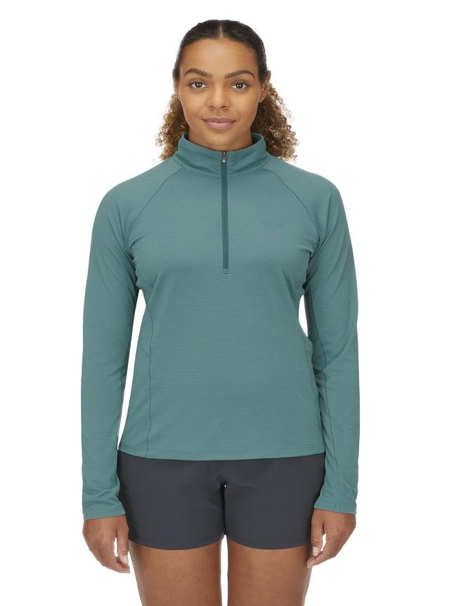 Rab Sonic LS Zip W'S - Secado Rápido Antiolores - Camisetas