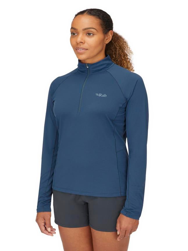Rab Sonic LS Zip W'S - Secado Rápido Antiolores - Camisetas