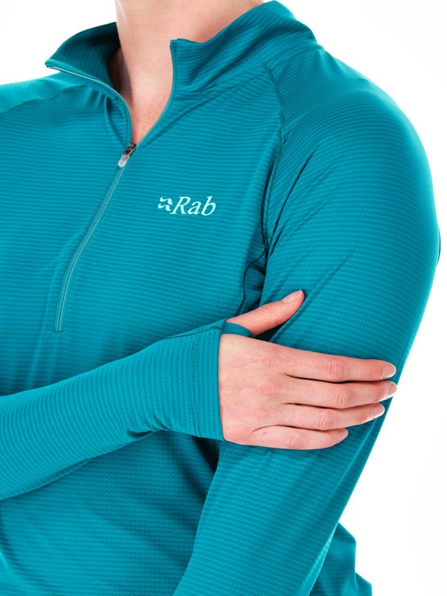 Rab Sonic LS Zip W'S - Secado Rápido Antiolores - Camisetas