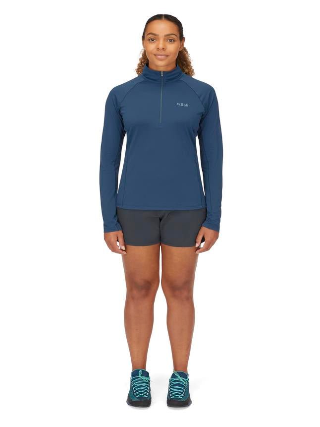 Rab Sonic LS Zip W'S - Secado Rápido Antiolores - Camisetas
