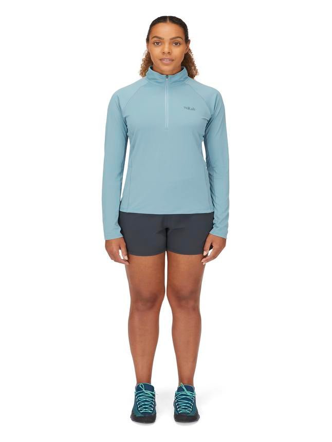 Rab Sonic LS Zip W'S - Secado Rápido Antiolores - Camisetas