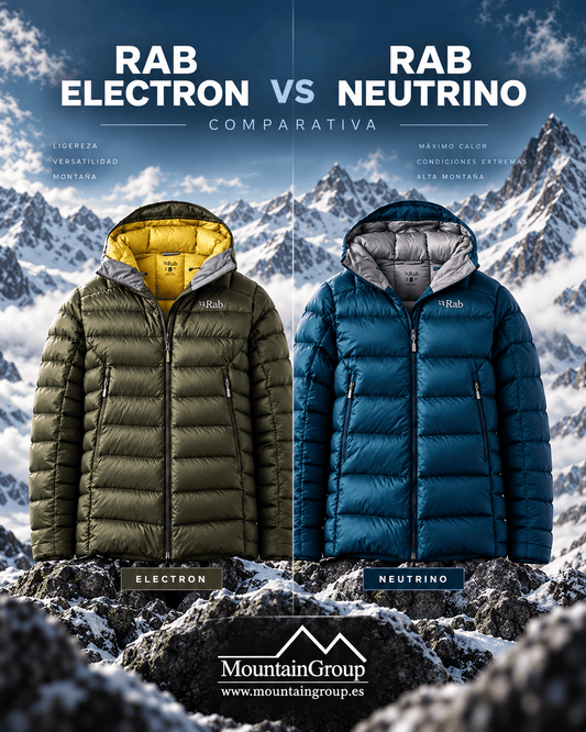 Rab Electron Pro vs Neutrino Pro: diferencias y cuál elegir - Mountain Group