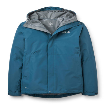 Rab Downpour Jacket – Chaqueta Impermeable Ligera Pertex Shield para Senderismo y Montaña