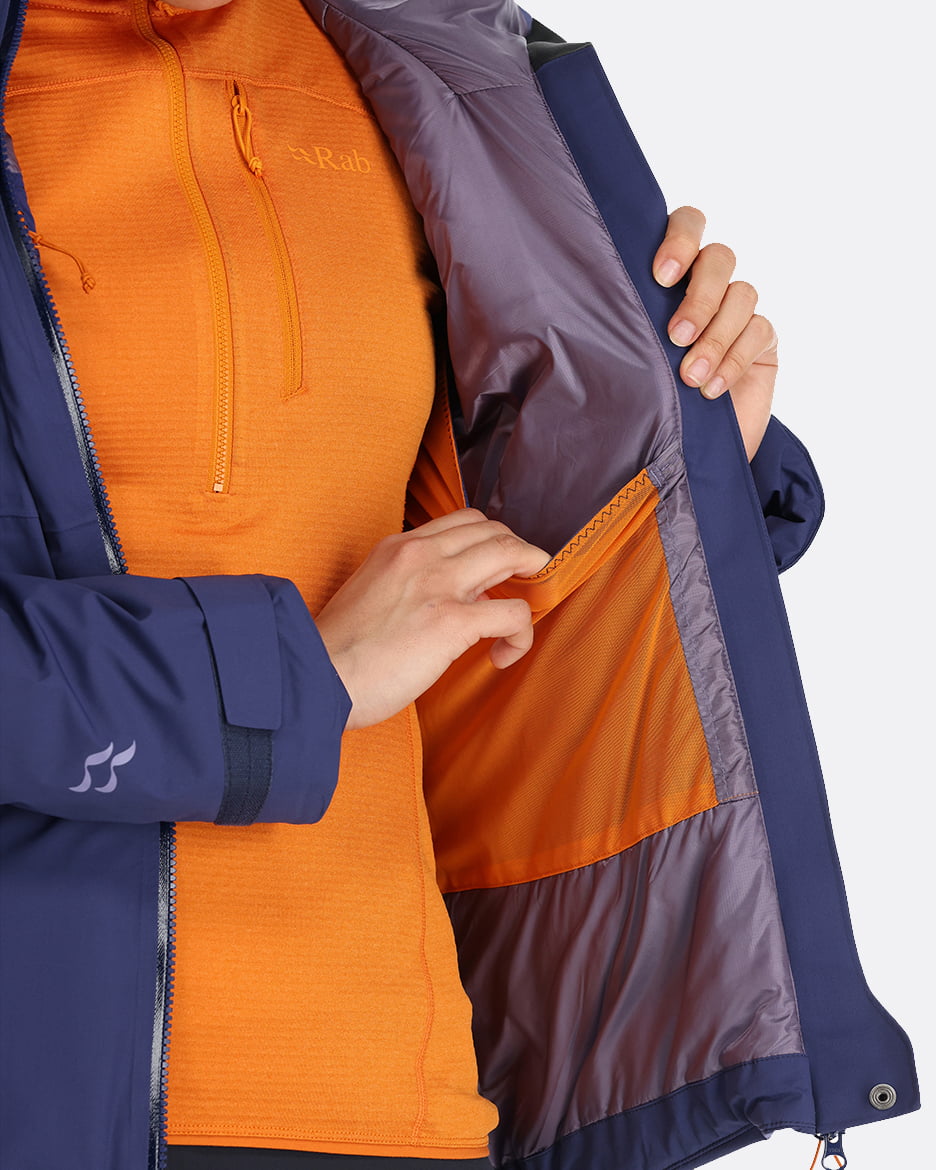 Rab Khroma Transpose Jacket W´S - Chaqueta de Esquí de Proflex Ultratranspirable 100% impermeable y Primaloft Silver