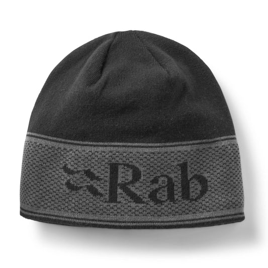 Rab Logo Band Beanie Black Graphene QAB-70