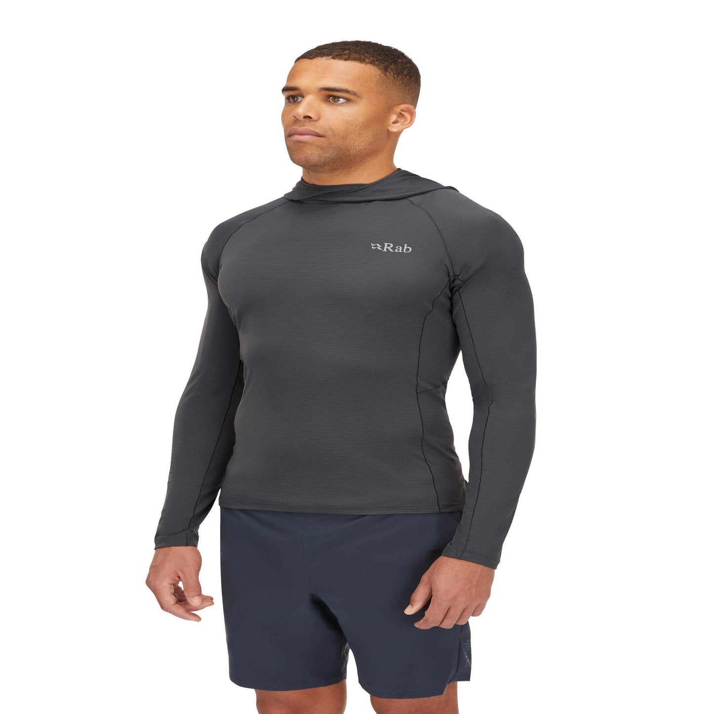 Rab Sonic Hoody – Camiseta técnica con capucha ligera Dryflo™ Air para alta actividad en montaña