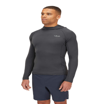 Rab Sonic Hoody – Camiseta técnica con capucha ligera Dryflo™ Air para alta actividad en montaña