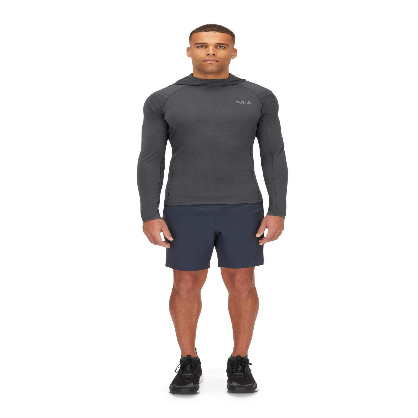 Rab Sonic Hoody – Camiseta técnica con capucha ligera Dryflo™ Air para alta actividad en montaña