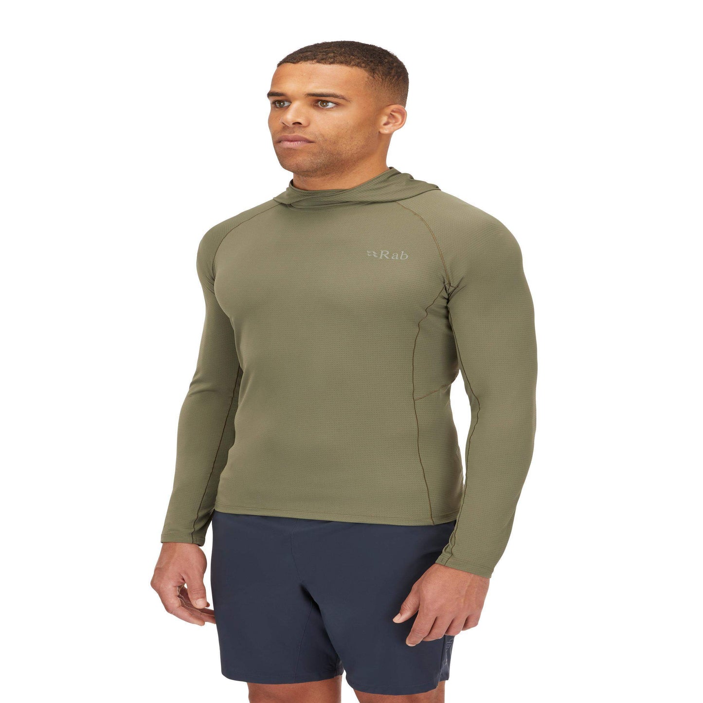 Rab Sonic Hoody – Camiseta técnica con capucha ligera Dryflo™ Air para alta actividad en montaña