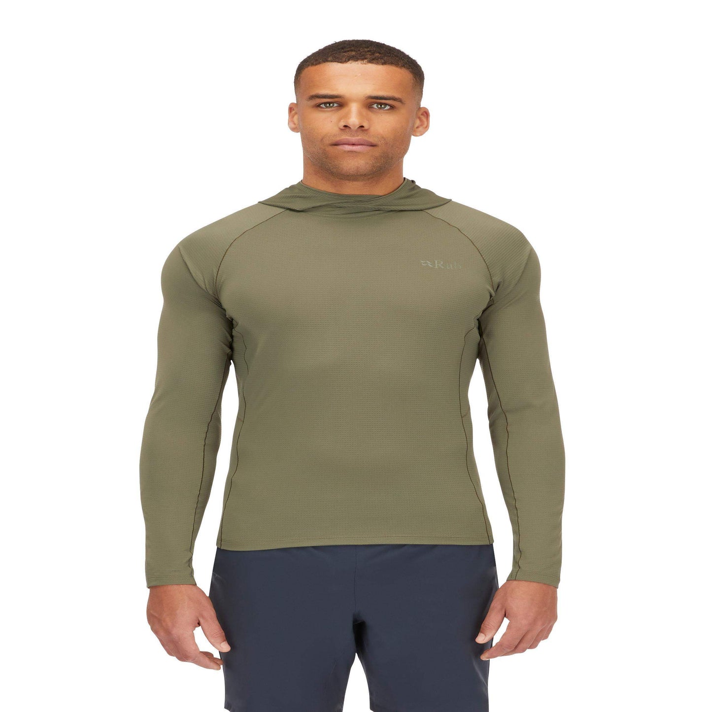 Rab Sonic Hoody – Camiseta técnica con capucha ligera Dryflo™ Air para alta actividad en montaña