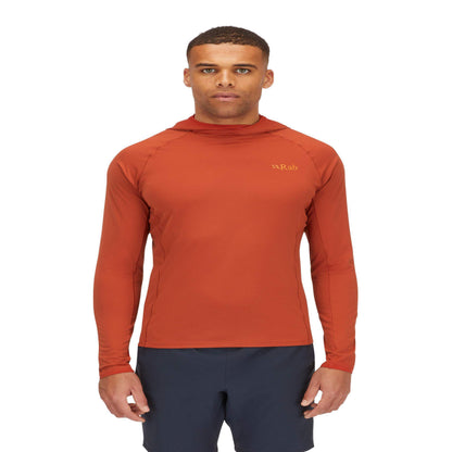 Rab Sonic Hoody – Camiseta técnica con capucha ligera Dryflo™ Air para alta actividad en montaña