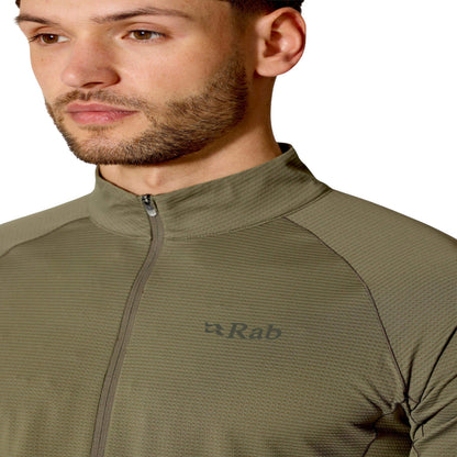 Rab Sonic LS Zip – Camiseta Técnica Manga Larga Transpirable para Trail Running y Montaña