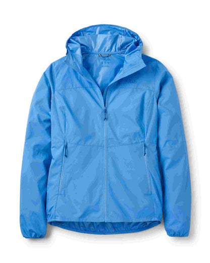 Rab Windgather Hoody Wmns – Chaqueta Cortavientos Ultraligera para Trekking y Montaña
