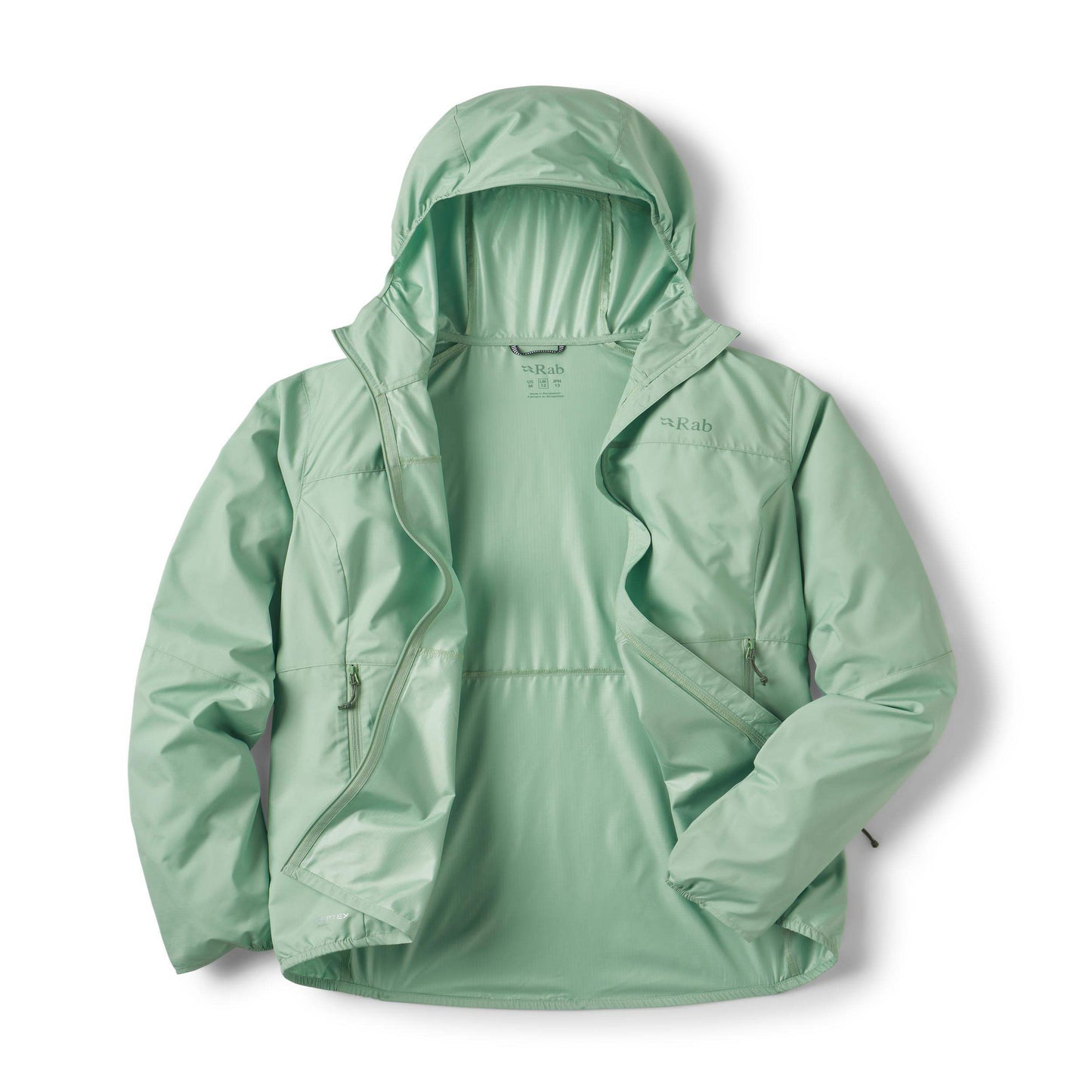Rab Windgather Hoody Wmns – Chaqueta Cortavientos Ultraligera para Trekking y Montaña