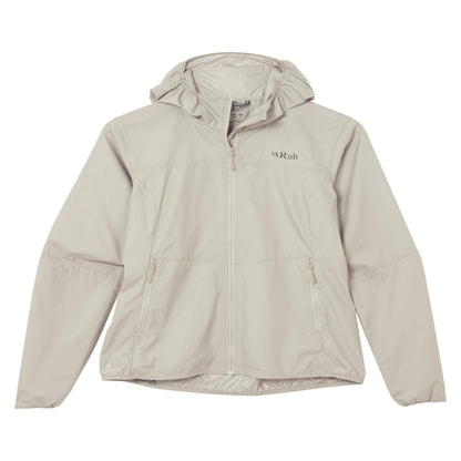 Rab Windgather Hoody Wmns – Chaqueta Cortavientos Ultraligera para Trekking y Montaña