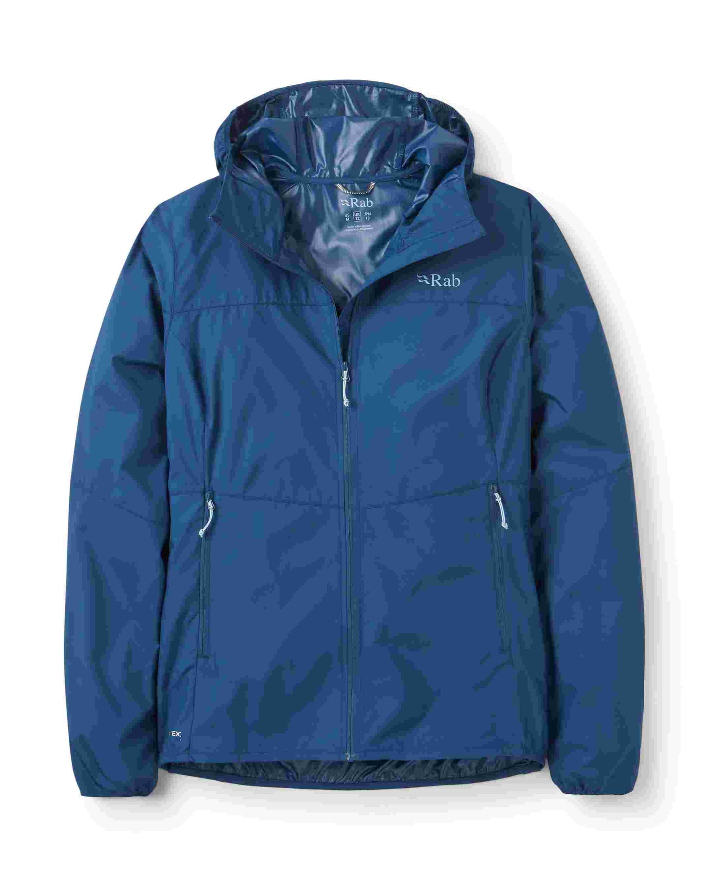 Rab Windgather Hoody Wmns – Chaqueta Cortavientos Ultraligera para Trekking y Montaña
