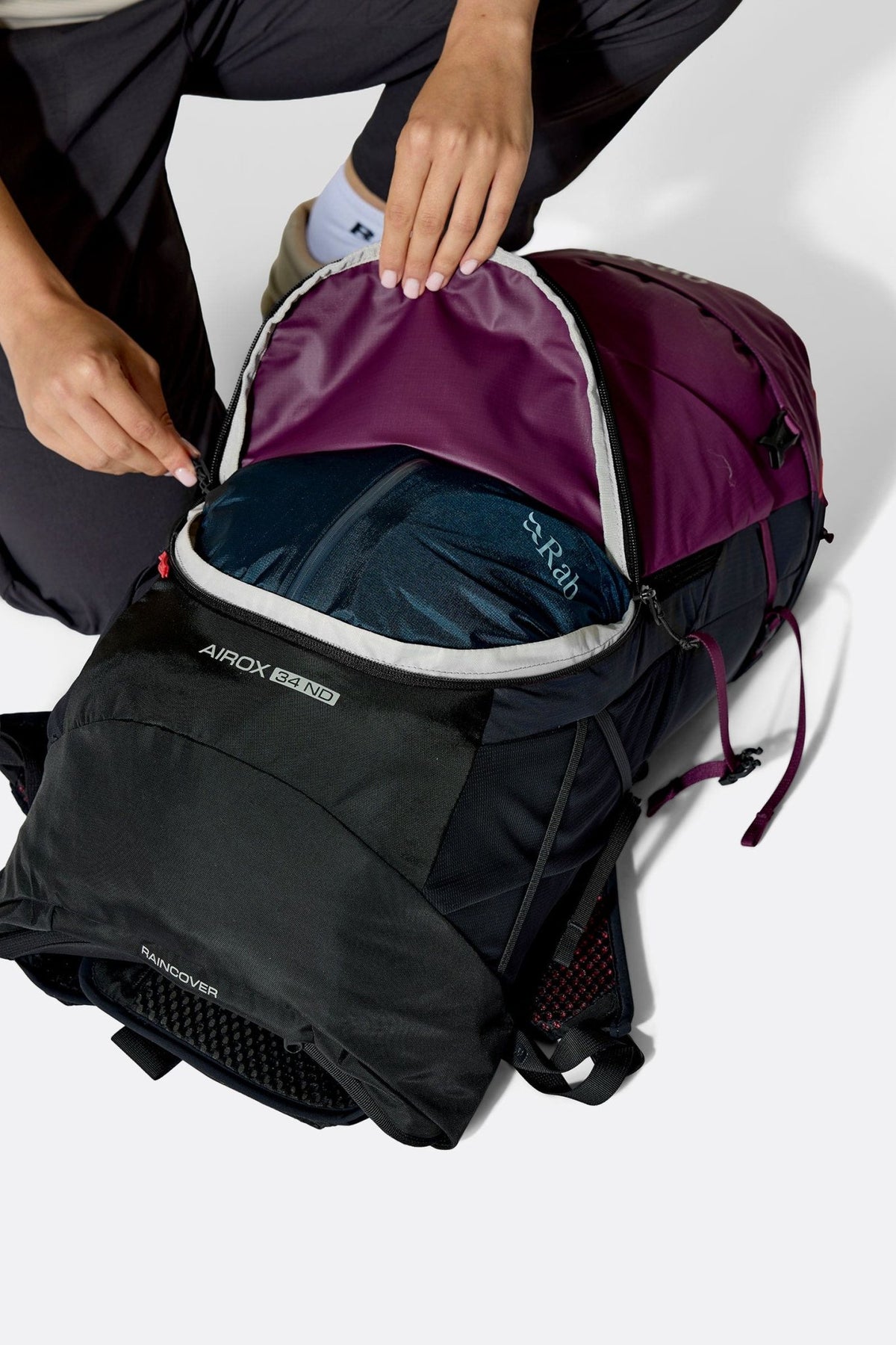 Rab Airox 34 ND | Mochila ventilada de mujer para travesías y montaña - Mochilas