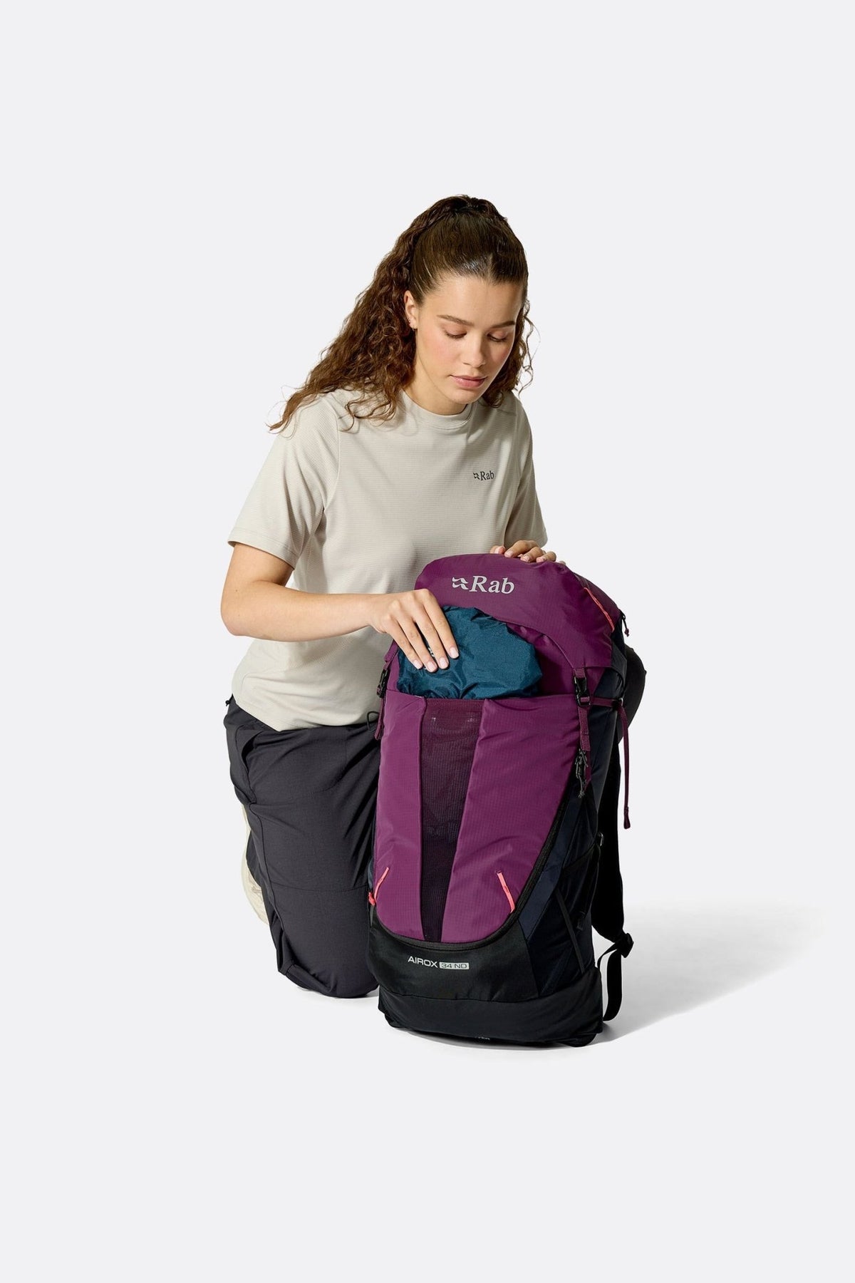 Rab Airox 34 ND | Mochila ventilada de mujer para travesías y montaña - Mochilas