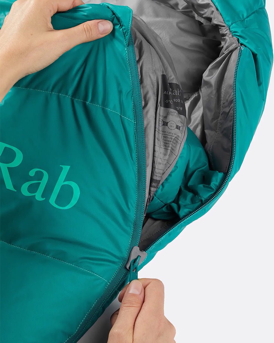 Rab Alpine 400 W´S ( - 5ºC, 810gr) - Sacos de Dormir