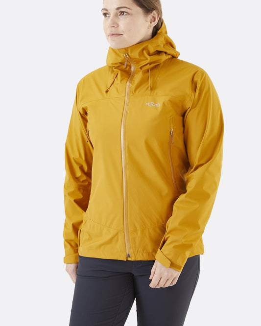 Rab Arc Eco Jacket W'S - Impermeable de Pertex Shield Revolve Reciclado y 20.000 HH - Impermeables