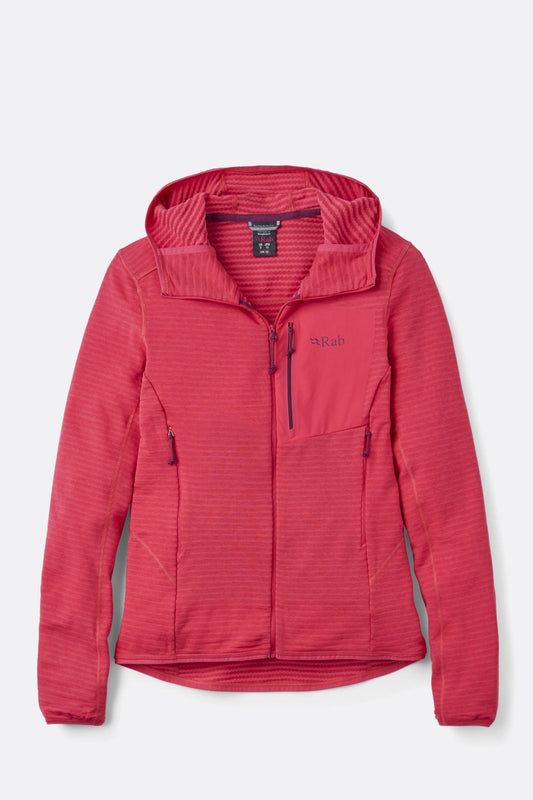 Rab Ascendor Light Hoody Wmns – Forro Polar Ligero para Alpinismo y Escalada Alpina - Forros Polares