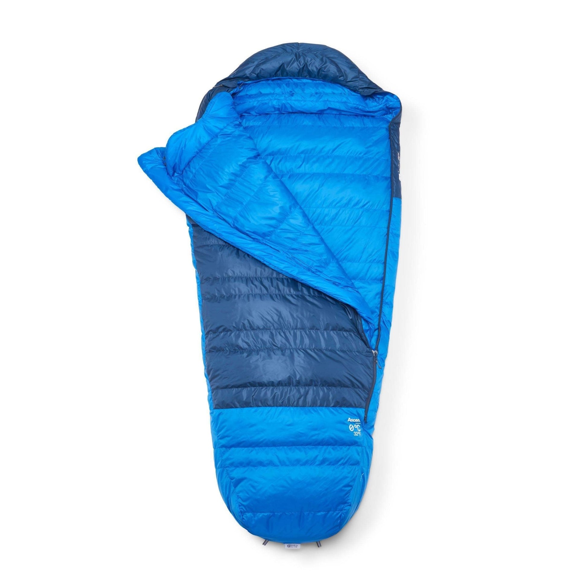 Rab Ascent 0°C Sleeping Bag | Saco de Pluma Trekking 3 Estaciones - Sleeping Bags