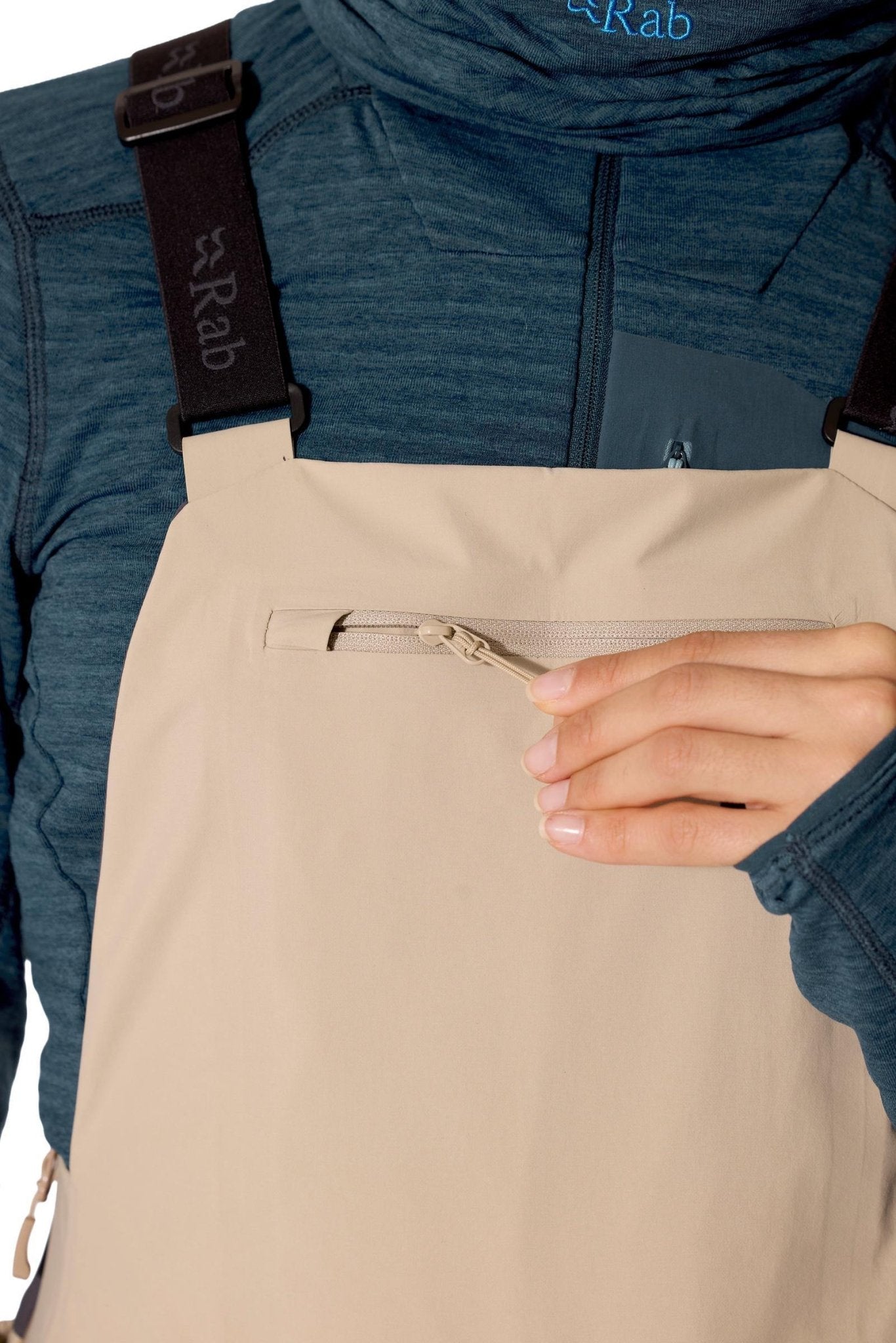 Rab Bigline Bib Mujer AW26 – Peto Freeride Pertex Shield 3L - Pantalones impermeables