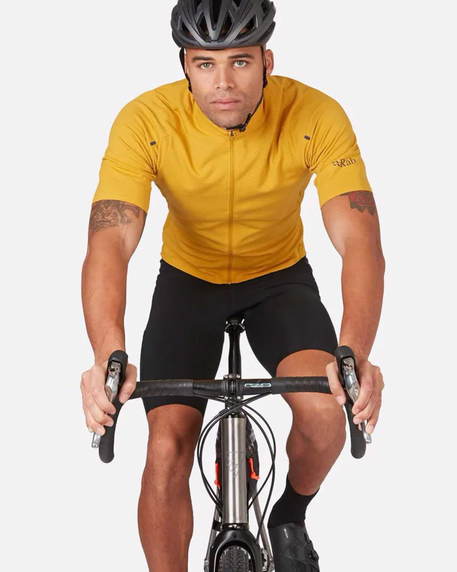 Rab Cinder Jersey - Camiseta para Ciclismo de Cremallera Completa - 40% - Camisetas Manga Corta