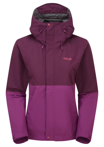 Rab Downpour Jacket Mujer AW26 – Chaqueta Impermeable Pertex Shield - Chaquetas impermeables