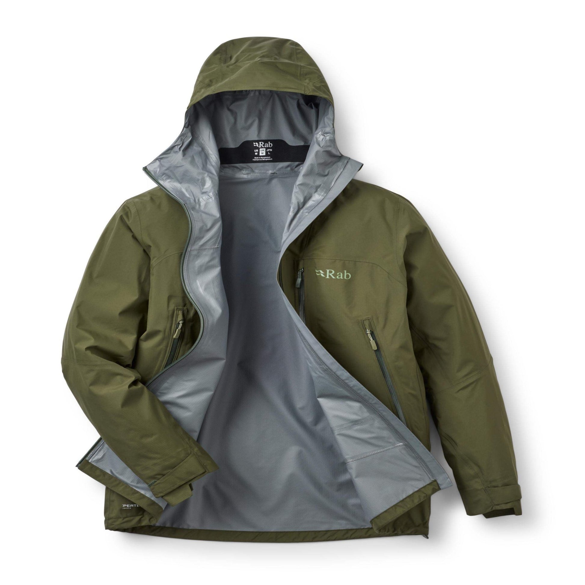 Rab Downpour Mountain Jacket – Chaqueta Impermeable Técnica de Montaña con Pertex® Shield 2.5L - Impermeables