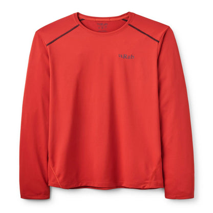 Rab Force LS Tee - Camiseta Técnica Manga Larga Transpirable para Montaña y Trail Running - 