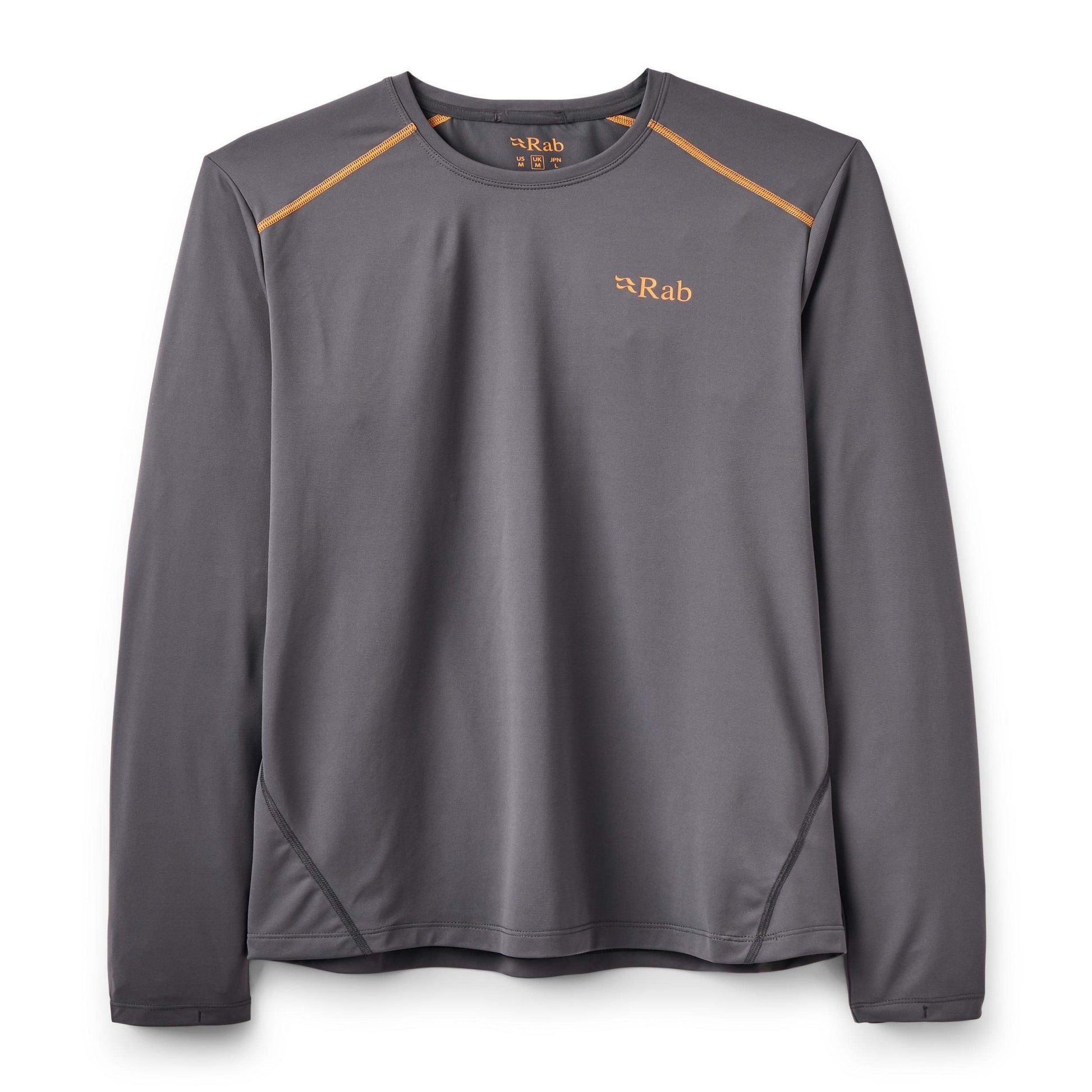 Rab Force LS Tee - Camiseta Técnica Manga Larga Transpirable para Montaña y Trail Running - 