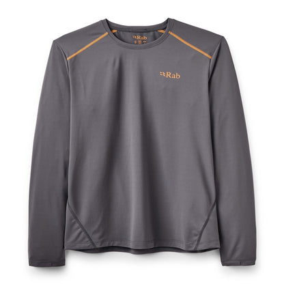 Rab Force LS Tee - Camiseta Técnica Manga Larga Transpirable para Montaña y Trail Running - 