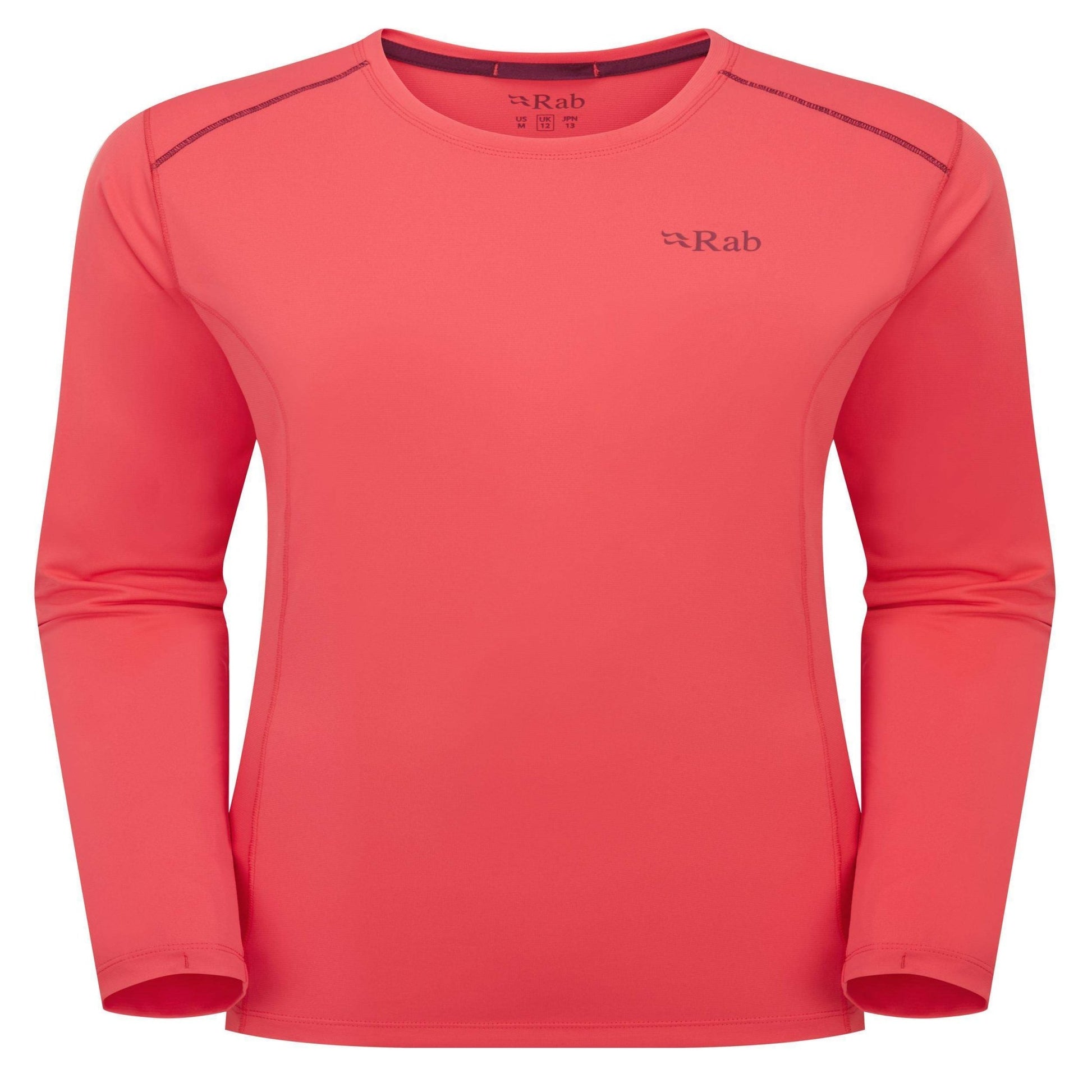 Rab Force LS Tee Wmns - Camiseta Técnica Mujer Manga Larga Transpirable Montaña - 