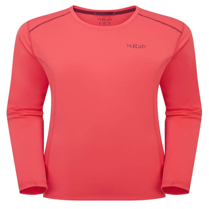 Rab Force LS Tee Wmns - Camiseta Técnica Mujer Manga Larga Transpirable Montaña - 