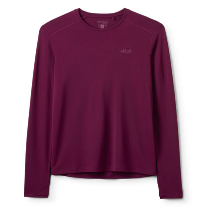 Rab Force LS Tee Wmns - Camiseta Técnica Mujer Manga Larga Transpirable Montaña - 